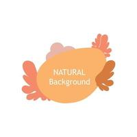 decorative natural illustration. Perfect for design projects, background, social media post , banner vector