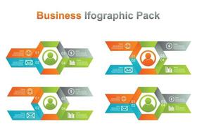 business infograpic design template. 4 option infographic vector illustration. perfect for marketing, promotion, presentation design element