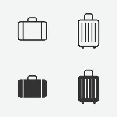 Premium Vector  Lady fashionable bag suitcase vector illustration