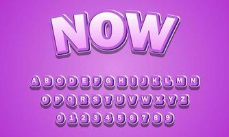 now font alphabet vector