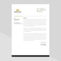 Business style letterhead design vector