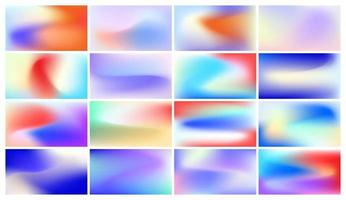 Abstract smooth holographic background collection vector