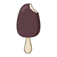 Hand Drawn Brown Popsicle vector