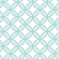 Seamless geometric pattern from circle and square. Light blue abstract background. Japanese seamless pattern.  Vector retro illustration.
