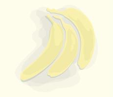 illustration of bananas, isolated on a white background vector