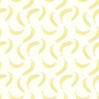 seamless pattern with yellow bananas, isolated on a white background. vector