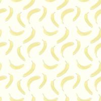 seamless pattern with yellow bananas, isolated on a white background. vector