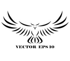 halcón que está volando eps 10 vector