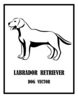 Labrador Retriever dog vector eps 10