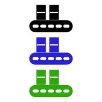 Conveyor Belts Icon On White Background vector