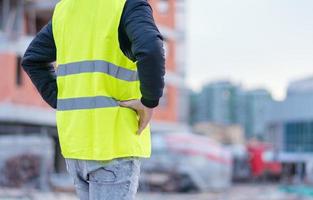 Building construction worker engineer posing photo