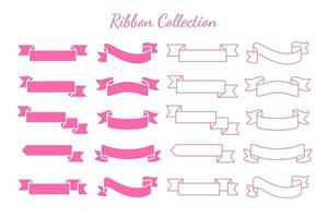 Swaying ribbons for retro text labels Product price tag Isolated on white background vector