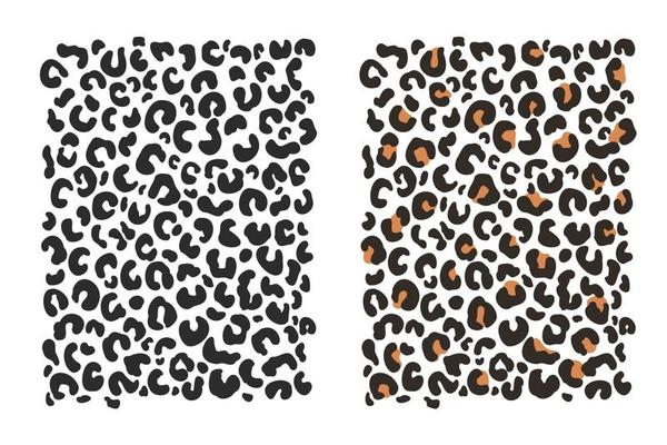 Animal fur skin pattern zoo print. Hyena leopard cheetah like big cat  vector background isolated on square template wallpaper. Simple flat wild  life backdrop drawing for paper or textile scarf prints. 20251951