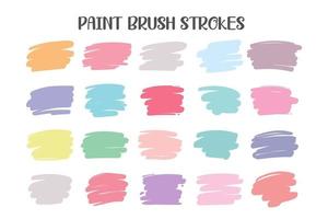 A colored brush that is painted as a text box. Isolated on white background vector