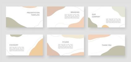 Modern presentation templates. Business presentation template and page layout design. Vector illustration.