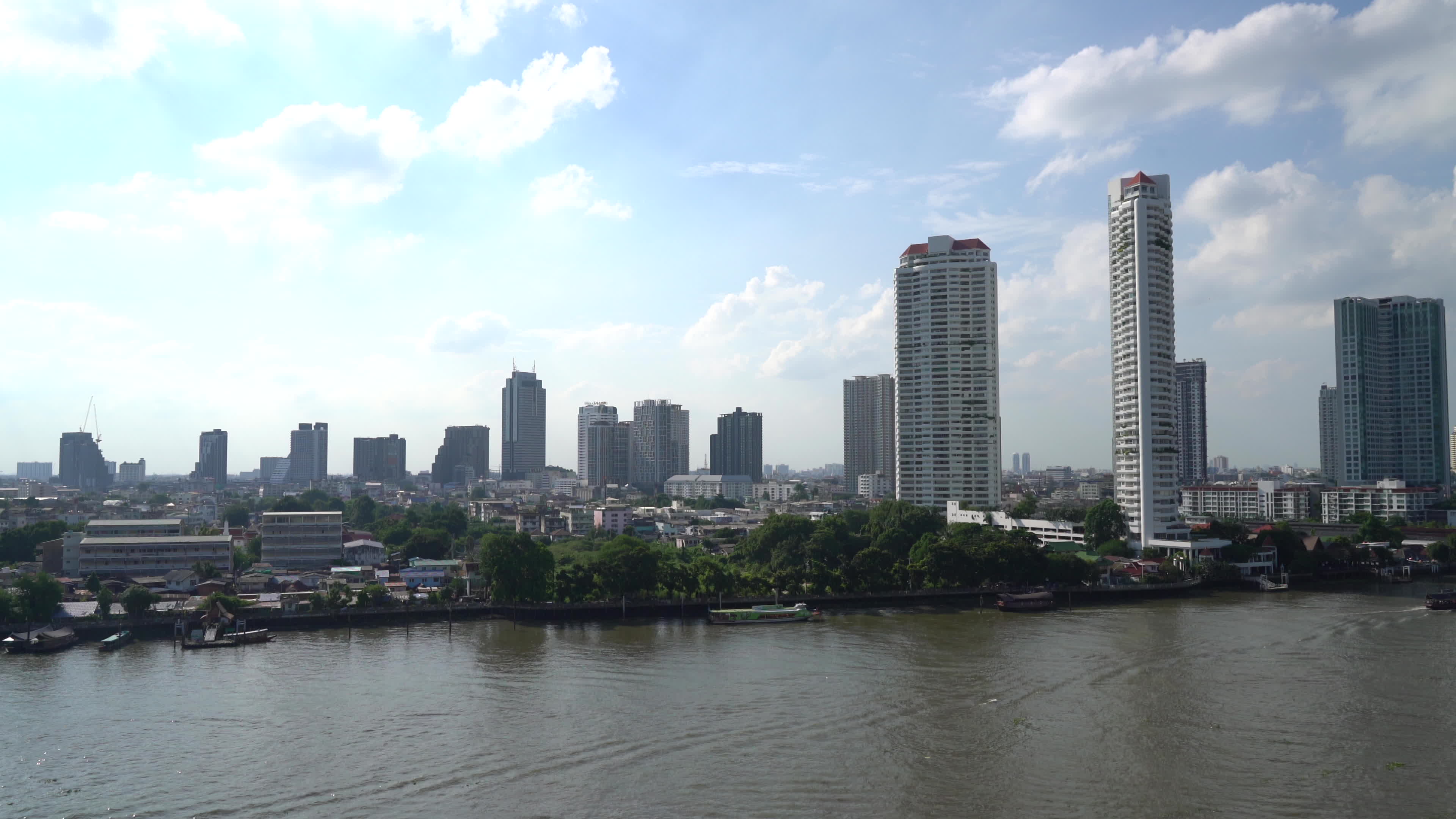 Bangkok City with blue sky in Thailand 2247757 Stock Video at Vecteezy