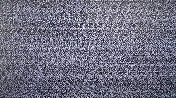 the loss of television signal on screen