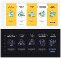 plantilla de vector de incorporación de consejos de autodesarrollo