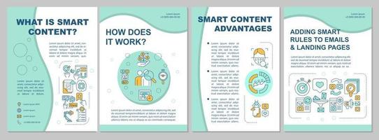 What is smart content brochure template vector