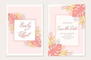 Invitation card template vector