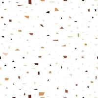 Terrazzo seamless pattern with boho natural color vector
