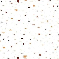 Terrazzo seamless pattern with boho natural color vector