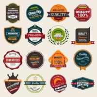 Quality badges set vector