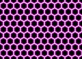 Fondo inconsútil del modelo del hexágono rosado geométrico abstracto vector