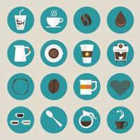 conjunto de iconos de café vector