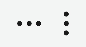 Símbolo de icono de vector de 3 puntos para sitio web y aplicación móvil