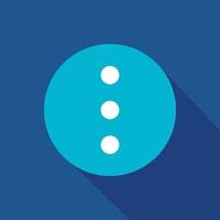 3 dots vector icon symbol for website and mobile app