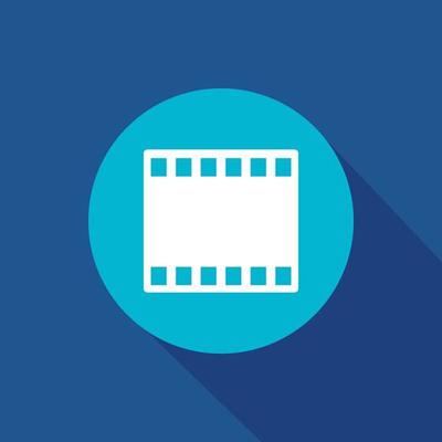 movie, cinema vector icon symbol for website and mobile app