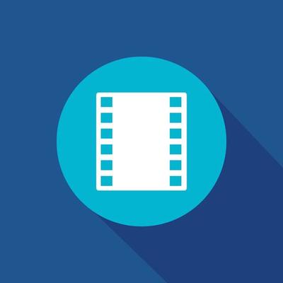 movie, cinema vector icon symbol for website and mobile app