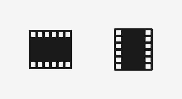 movie, cinema vector icon symbol for website and mobile app