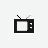 old television vector icon symbol for website and mobile app