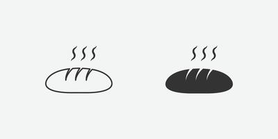 ilustración vectorial de pan icono aislado