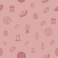 Nowruz holiday pattern background. vector