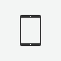 vector illustration of tablet icon