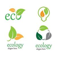 ecología logo imágenes ilustración vector