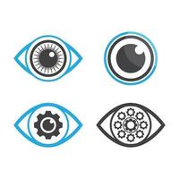 Eye care logo images vector