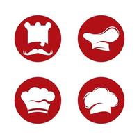 Chef logo images vector