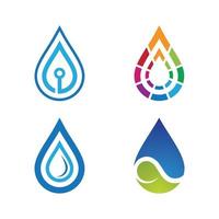 Water drop logo images vector