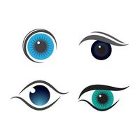 Eye care logo images vector