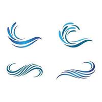 imagenes de ondas de agua vector
