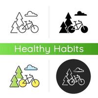 Outdoor activities icon vector