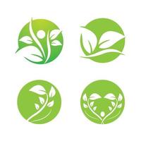 Leaf logo images vector