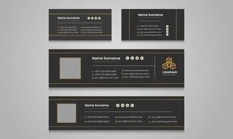 Professional corporate business multi purpose email signature templates. vector