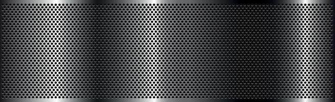 Silver perforated iron with white reflections vector