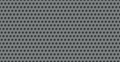 Gray perforated background, many of the same holes vector