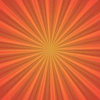 Abstract image, orange rays of the sun on a red background vector